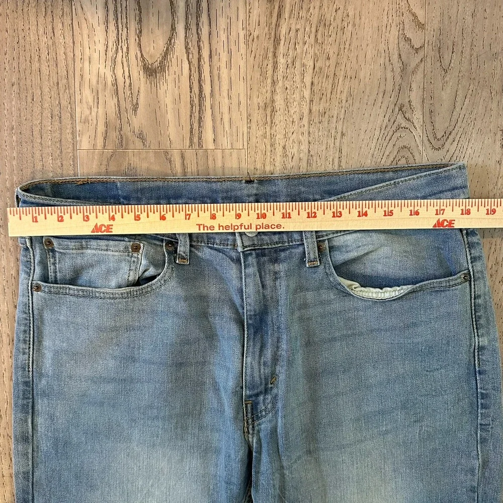 Levis 514 Mens Jeans 36X30 Blue Straight Cotton‎ Medium Wash Denim Inseam 26